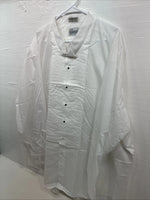 New Classix White Long Sleeve Button Up English Shirt 20-20.5 4XL X-101