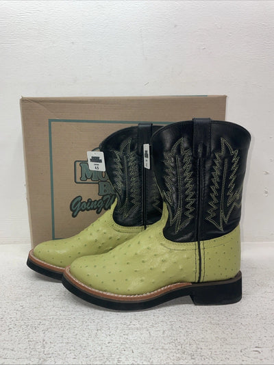 New Youth Green Smoky Mountain Cowboy Boots. 3027 Y 4.5 4 1/2. 2-173