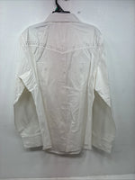 New Women’s Cumberland White Gem Long Sleeve Pearl Snap Size XL KK-84