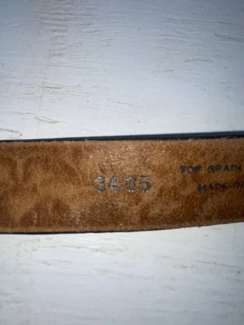 New Brown Genuine Leather Chambers Tooled 34” Belt #6412-75 Z-107