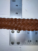 New Brown Genuine Leather Braided 38” Belt #20/4709 JJ-60