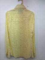 New Girls Panhandle Slim Yellow Long Sleeve Pearl Snap Size 8 DD-123