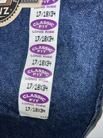 New Men’s Cowboy Cut Classic Fit Wrangler Denim Jeans. 17/18x34 F-37