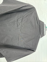 New Men’s ELY Cattleman Simple Black Short Sleeve Pearl Snap 18 2XL K-68