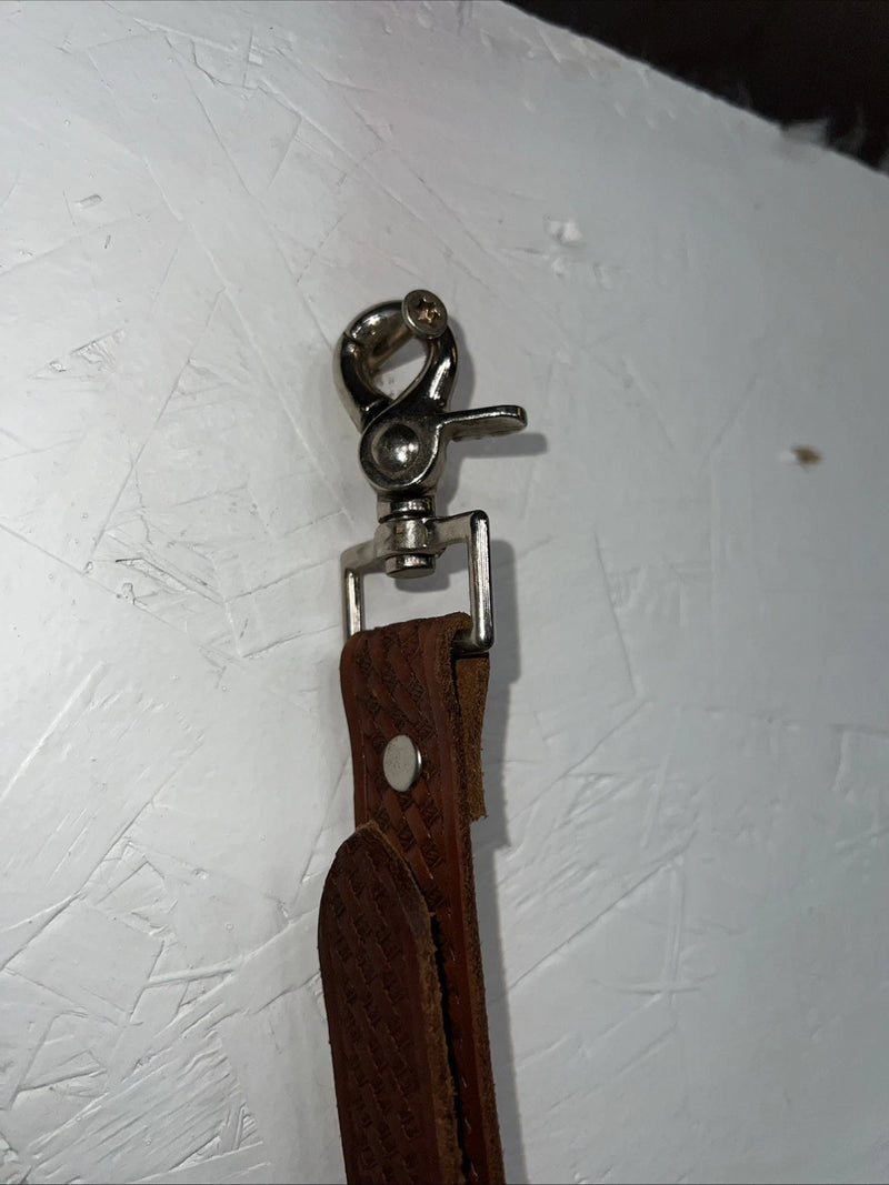 New Saddle king Brown Leather Men’s Suspenders 3C-25