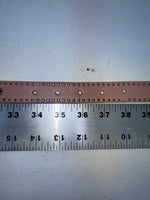 New Pink Genuine Leather Nocona Silver Bling 36” Belt #N1344999 Z-87