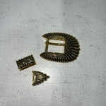 New Women’s The Leather Factory Gold 3/4in Buckle Set. 721901 A-95