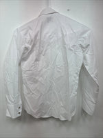 New Boys ELY Cattleman White Long Sleeve Pearl Snap Size 12 DD-110 