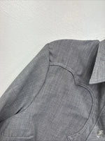 New Women’s Dickson Jenkins Gray Long Sleeve Button Up Size 32 MM-30