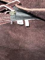 NOS Brown Show Chaps With Fringe Adjustable Waist 38” N-38