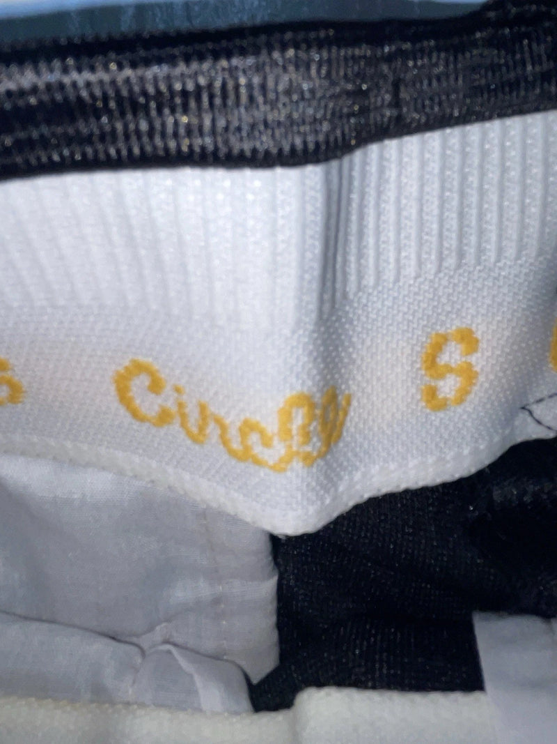 New Vintage Black Circle S Polyester Pants #CP5091 ZZ-16