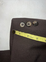 New Men’s Circle S Brown Suit Jacket 48L #1929 S-608