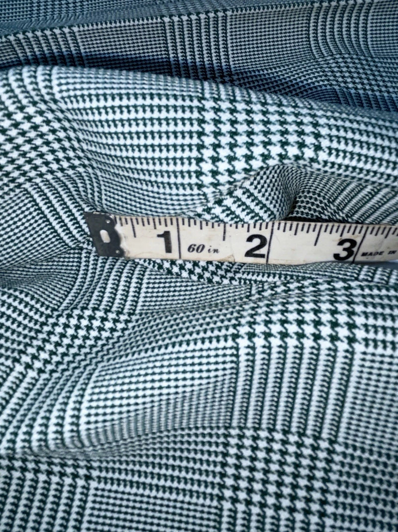 New Vintage Green Plaid Panhandle Slim Polyester Pants #1218 NN-152