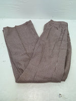 New Vintage Red And White Checkered Lee Polyester Pants #2600362 SS-74