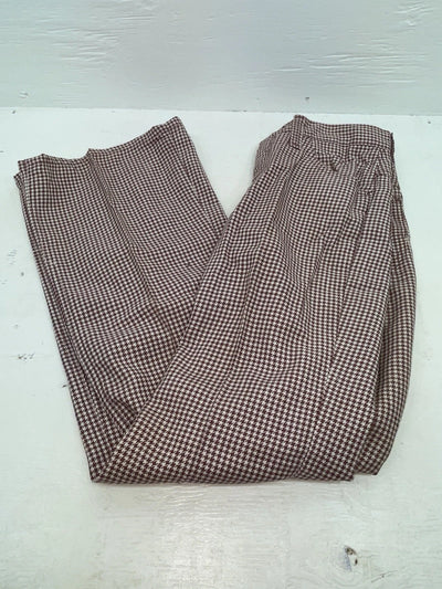 New Vintage Red And White Checkered Lee Polyester Pants #2600362 SS-74