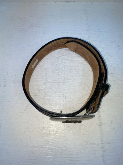 New Black Genuine Leather Nocona Tooled 18” Belt #331 NN-87