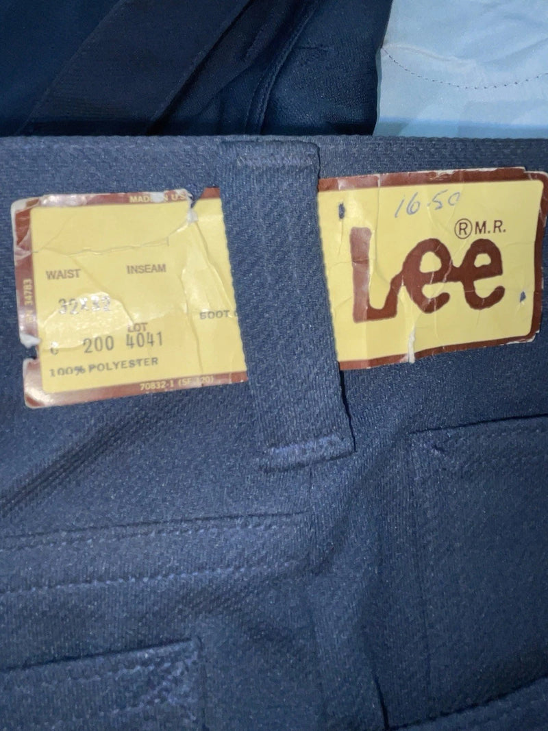 New Vintage Blue Lee Polyester Pants #2004041 SS-37