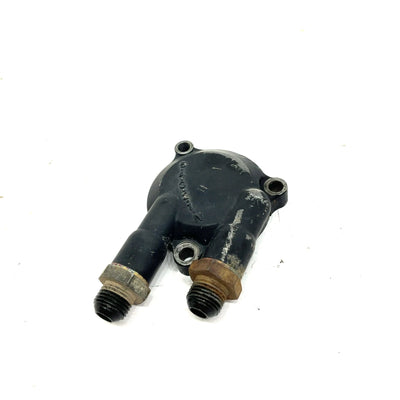 1990 Yamaha Moto 4 OEM Oil Filter Cover With Adapters 1YW-13447-00-00 AY51