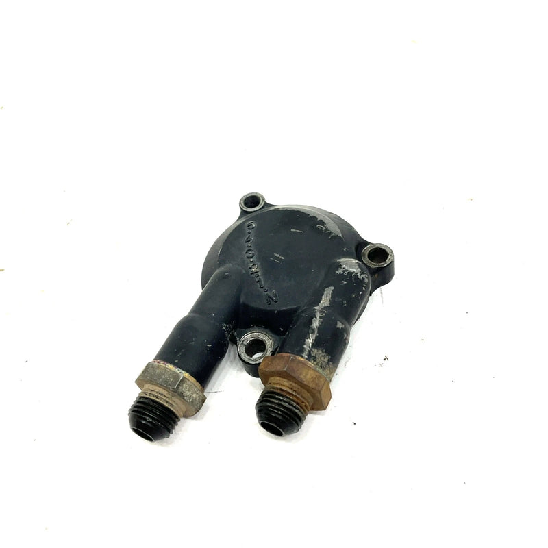 1990 Yamaha Moto 4 OEM Oil Filter Cover With Adapters 1YW-13447-00-00 AY51