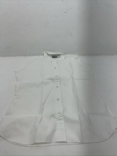 New Women’s White Sleeveless Star Riders English Riding Shirt. 16 G-59
