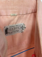 New Women’s Regency4 Pink Short Sleeve Button Up Size 30 YY-8