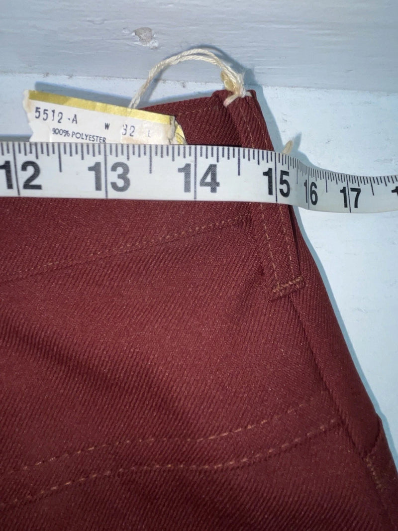 New Vintage Red Dickson Jenkins Polyester Pants #5512 ZZ-24