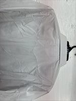 New Men’s White Horse White Stripe Short Sleeve Pearl Snap Large X-41