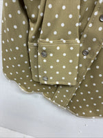 New Women’s Dickson Jenkins Green Dot Long Sleeve Pearl Snap Size 32 DD-97