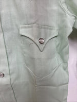 New Kids Karman Green Long Sleeve Pearl Snap Size 2 DD-146