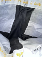 New Vintage Black Circle S Polyester Pants #CP4793 OO-98