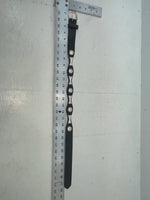 New Black Genuine Leather Nocona Silver Pendent 22” Belt #N4412001 NN-93
