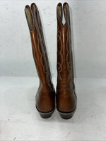 New Women’s Brown J. Chisholm Cowboy Boots. D 874 6.5 6 1/2 M. 19-122