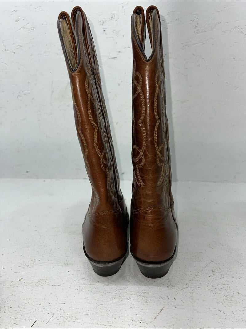 New Women’s Brown J. Chisholm Cowboy Boots. D 874 6.5 6 1/2 M. 19-122