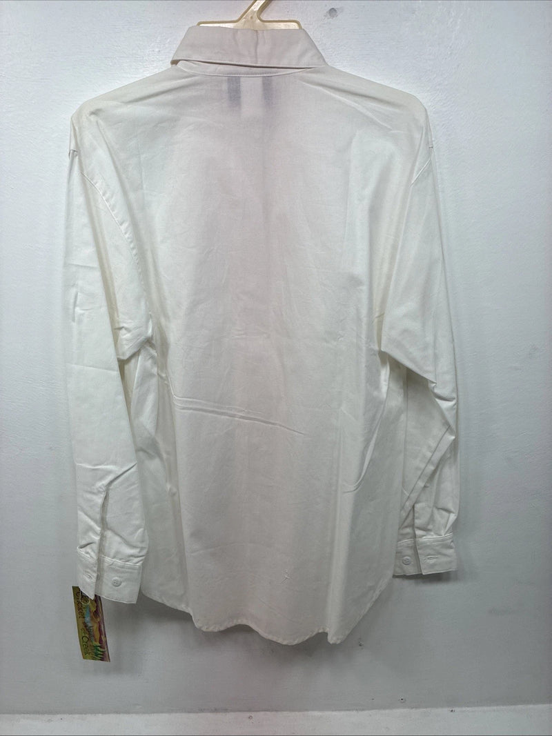 New Women’s Cricket Creek White Long Sleeve Button Up Small LL-35