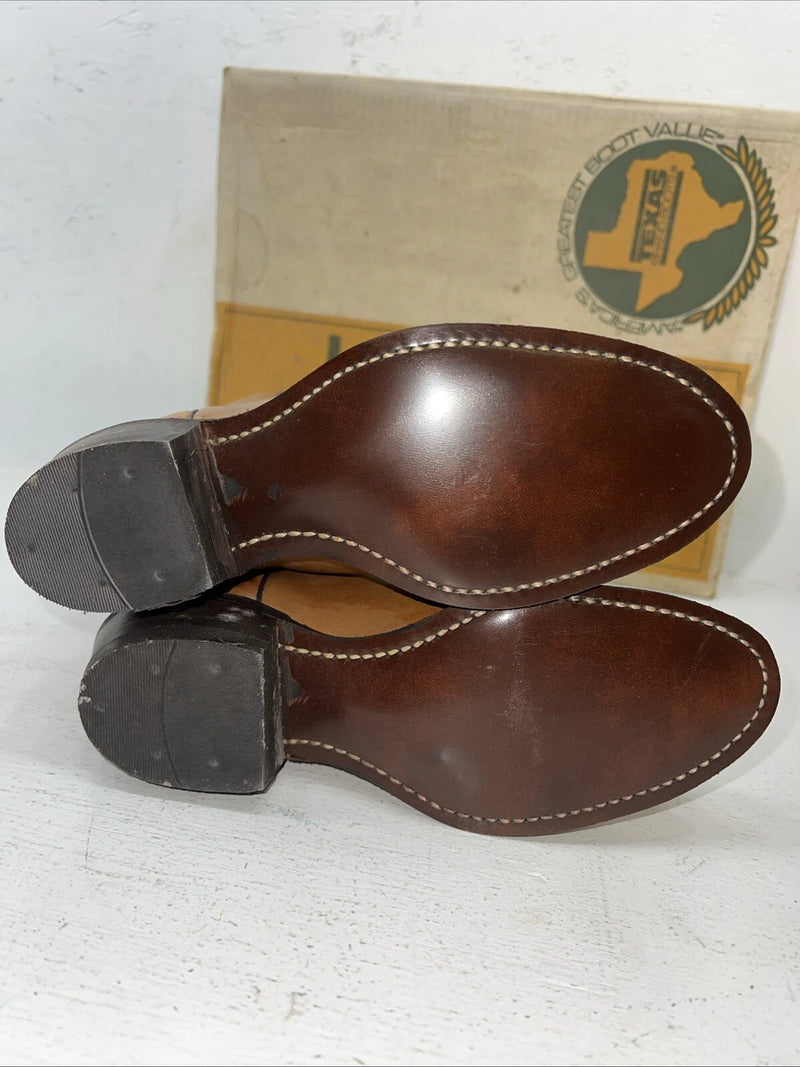 New Women’s Brown Texas Brand Cowboy Boots. L 195 6 M. 19-18
