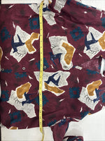 New Women’s Cowboy Threads Multicolor Design Long Sleeve Button Up Large MM-133