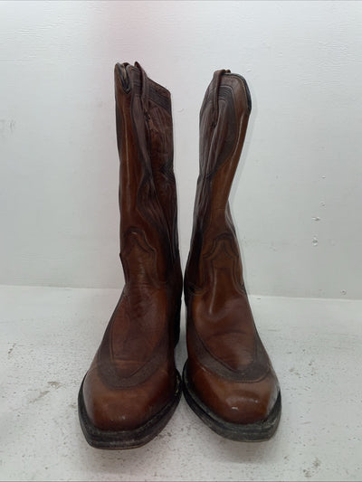 New Men’s Brown Dan Post Cowboy Boots. 6515 10.5 10 1/2 D. 7-104