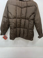 New Women’s Tempco Brown Puffer Coat 14 Wool Neck #1780 UU-13