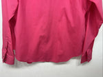 New Women’s Pink White Horse Long Sleeve Button Up Shirt M #211-1426 3B-79