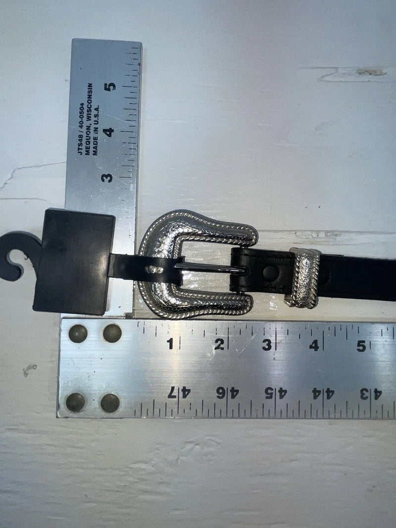 New Blacks Genuine Leather Silver Pendent XXL BELT #398402 NN-109