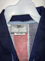 New Men’s Blue Cowboy Threads Short Sleeve Button Up Shirt. L S-19