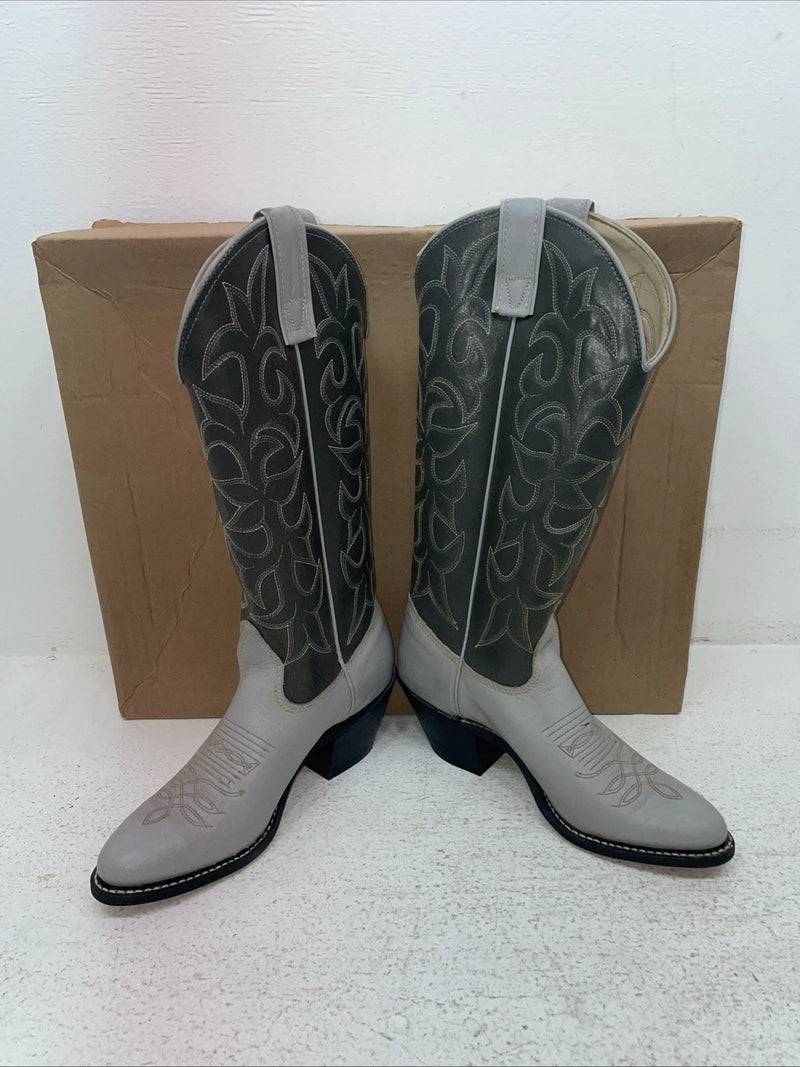 New Women’s Gray Kenny Roger’s Cowboy Boots. 40702 5 M. 3-55