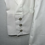 New Men’s ELY tuxedo White Long Sleeve Pearl Snap Small B-48