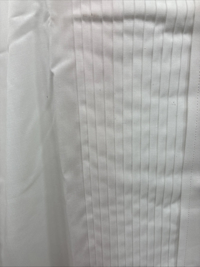 New Classix White Long Sleeve Button Up English Shirt 13-13.5 XS X-92