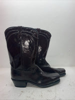 New Men’s Cherry Black Acme Cowboy Boots. 15619 10 E W. 7-34
