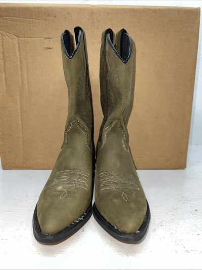 New Women’s Green Texas Brand Cowboy Boots. L  9302 6.5 6 1/2 M. 19-139