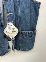 New Mens ELY Cattleman Jean Jacket Tank top Large #241104 QQ-11