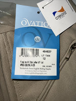 New Children’s Tan Ovation English Riding Breeches. 12 Low Rise 464837 G-15