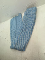 New Vintage Blue Checkered Lee Polyester Pants #2652644 VV-91