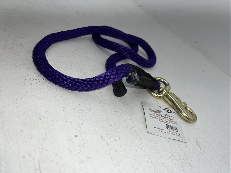 New Tough 1 Purple 4” Poly Draft Lead Rope #51-3010 M-511